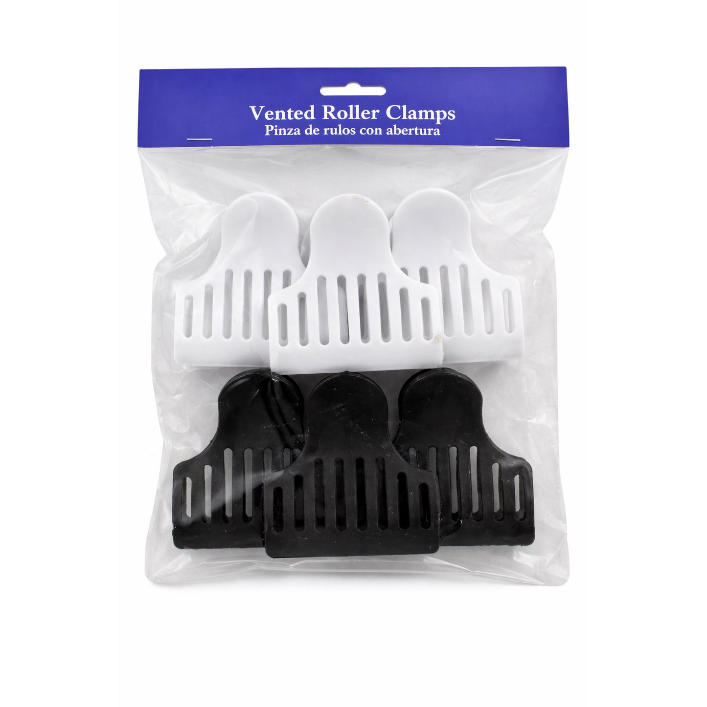 VENTED ROLLER HAIR CLAMPS JUMBO (6 PACK)
