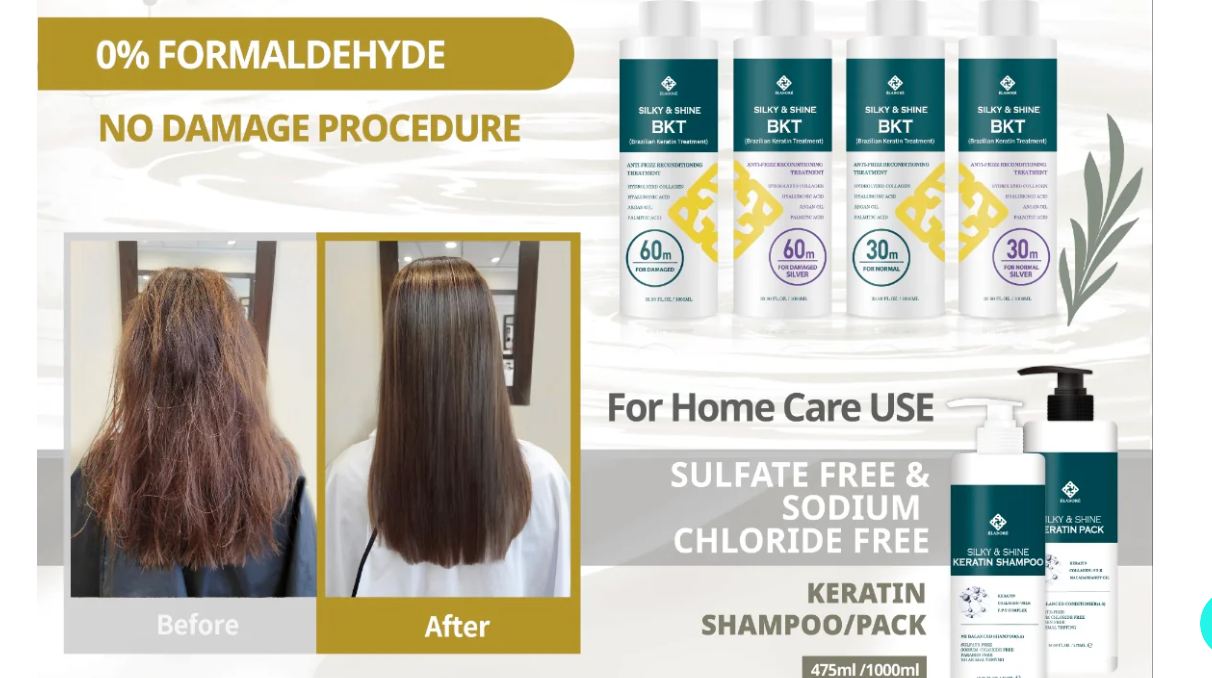 ELABORE SILK & SHINE BKT KERATIN SOLUTION-1000 ml (32 floz)