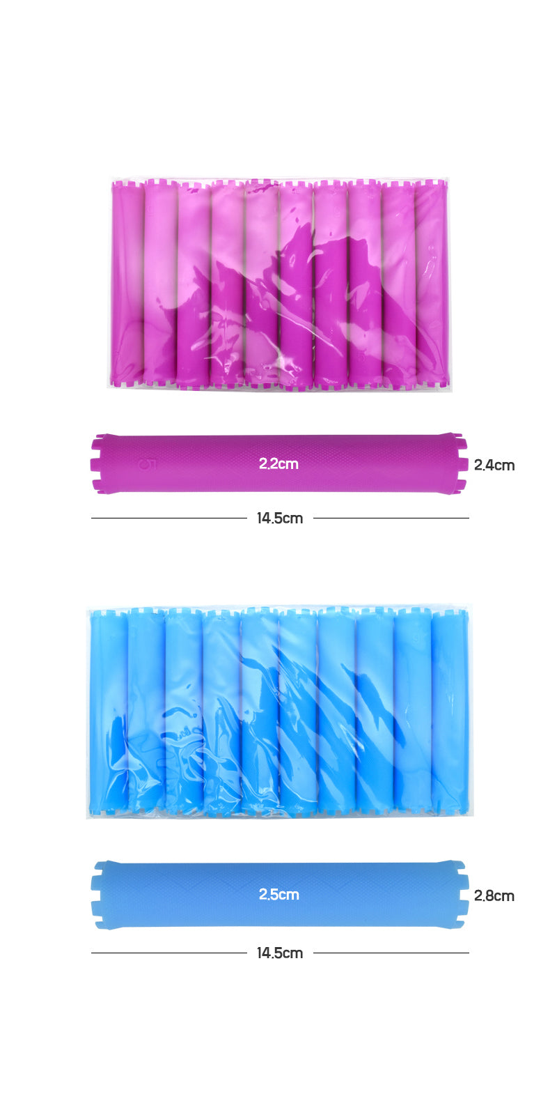Magic Cone Shaggy Straight Rod Set (Long Size) – Cylindrical Design