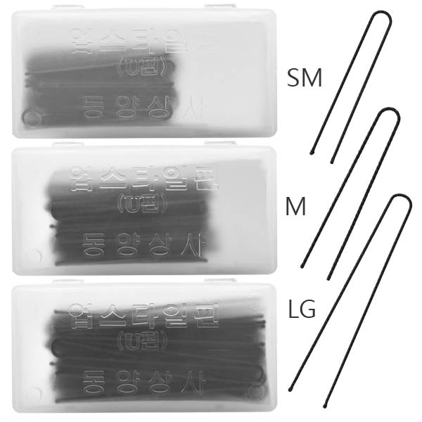 LUCKY U shaped pin BLUE CAP-M(2 1/4")