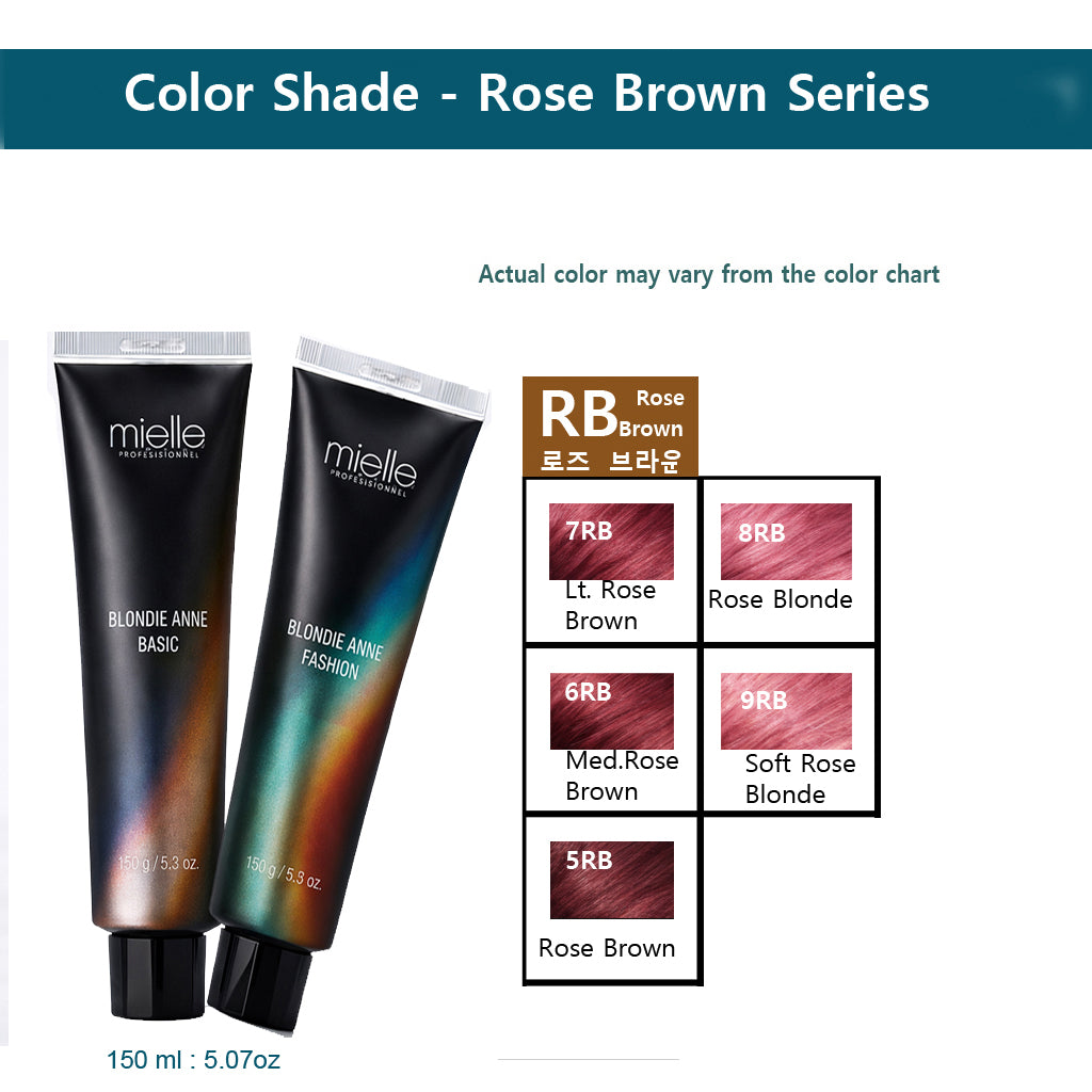 Blonde Ann Professional Hair Color – Rose Brown Series (150 ml)