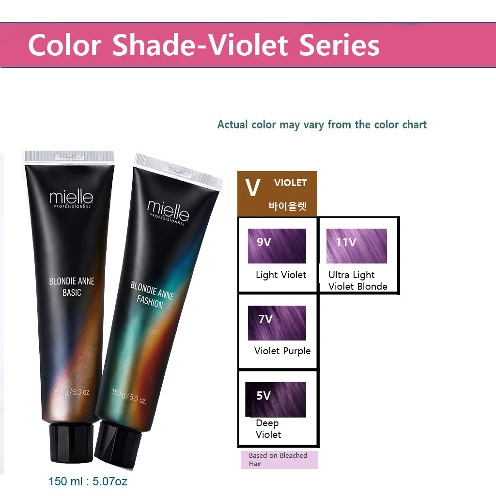 Blonde Ann Professional Hair Color – Violet Series (150 ml)