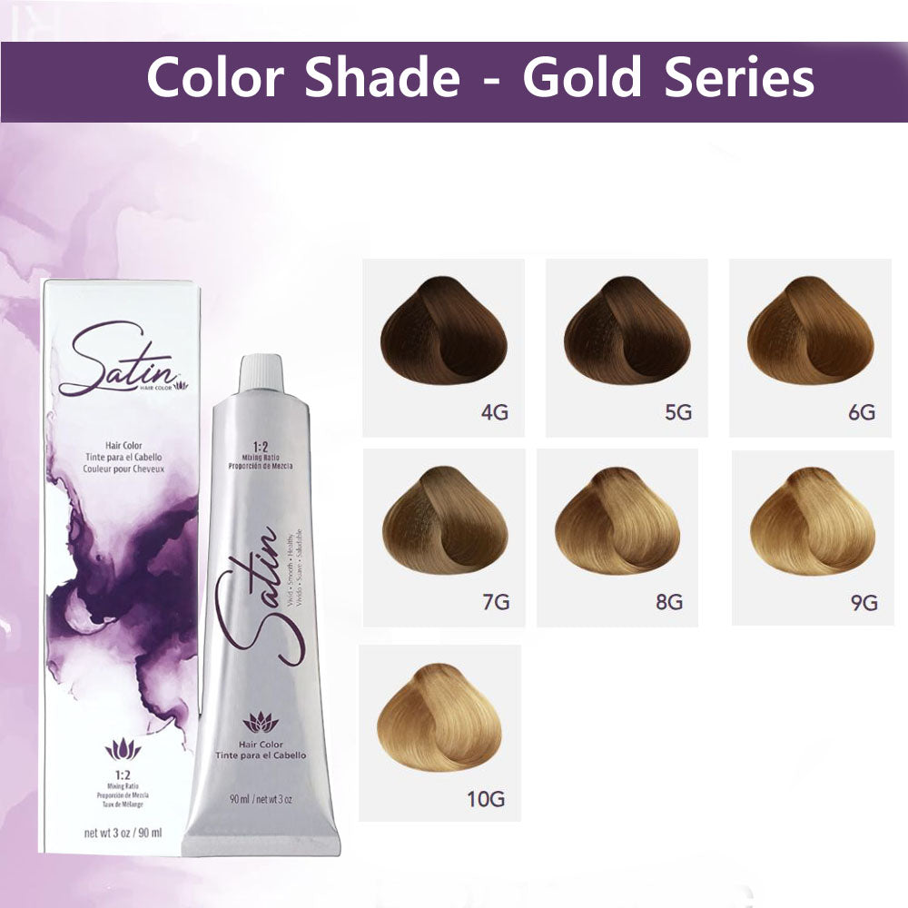 Satin Hair Color & Dye - Gold Series (3 oz / 90 ml)