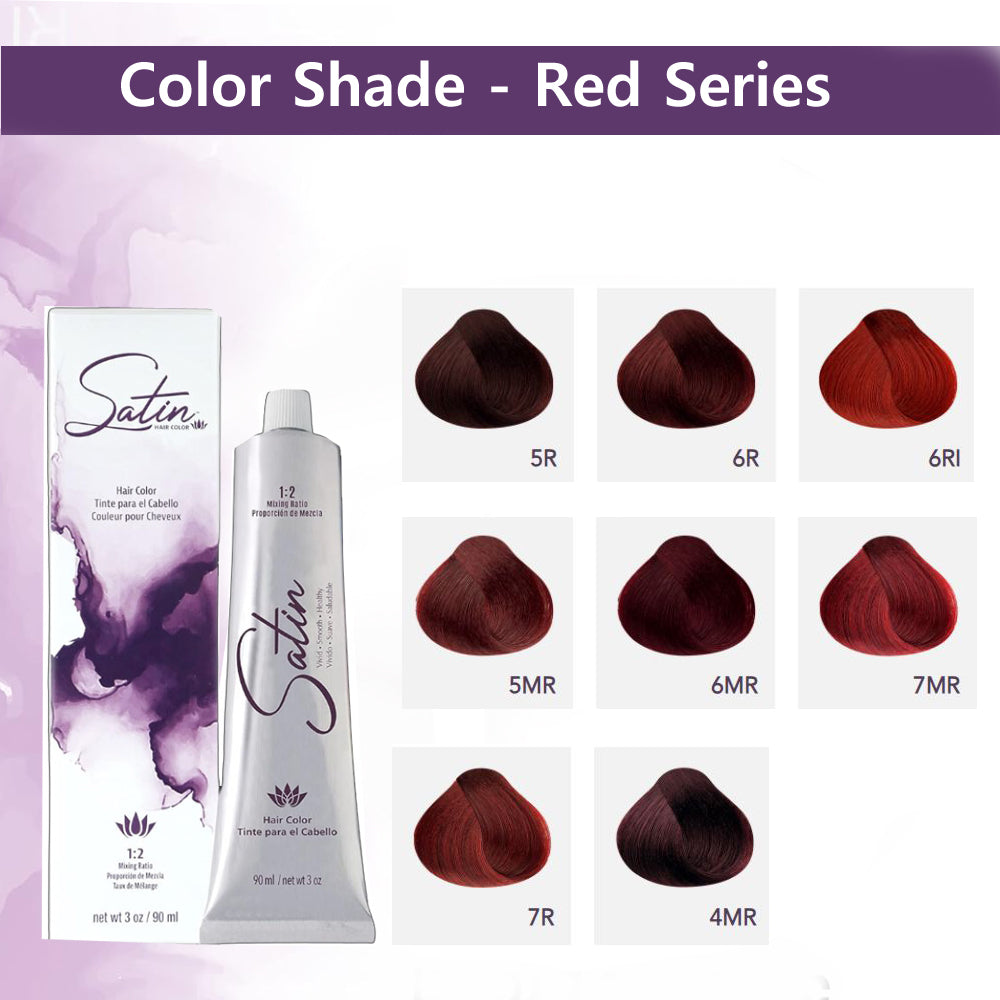 Satin Hair Color & Dye - Red Series (3 oz / 90 ml)