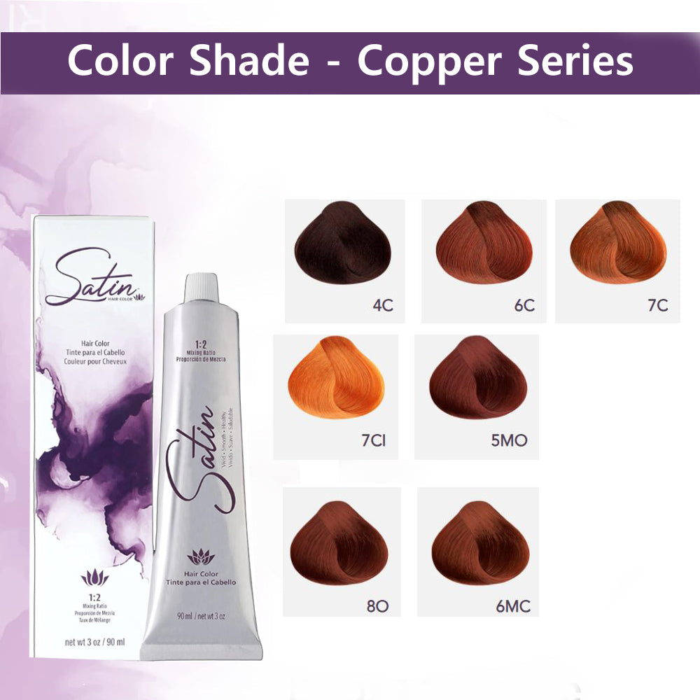 Satin Hair Color & Dye - Copper Series (3 oz / 90 ml)