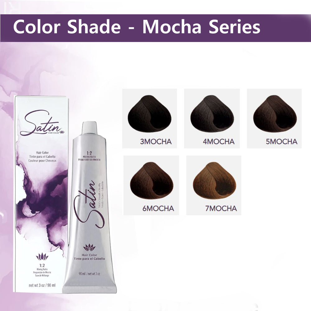 Satin Hair Color & Dye - Mocha Series (3 oz / 90 ml)