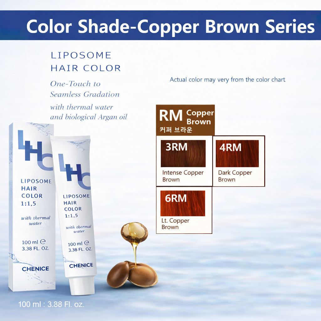 Chenice Liposome Hair Color – Copper Brown Series (100 ml ) Made in Italy