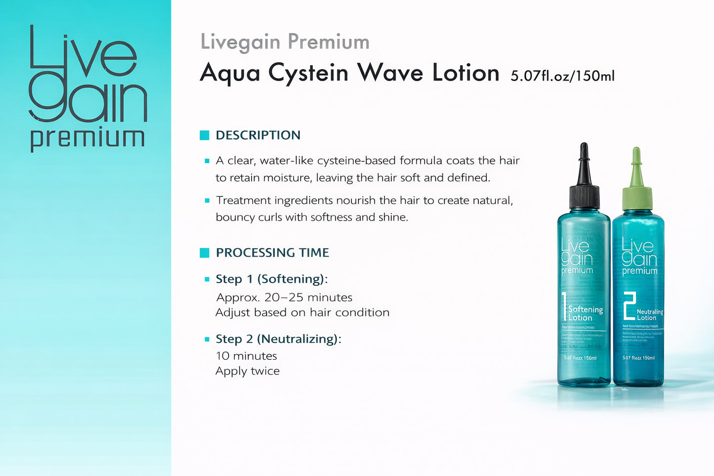 Livegain Aqua Cysteine Lotion 5.07 fl.oz/150ml