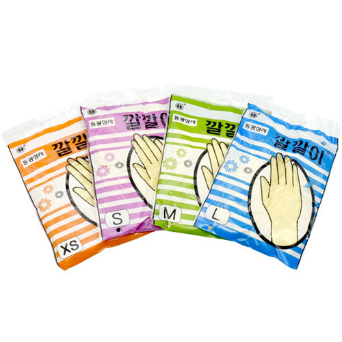 RUBBER GLOVE -LG, MID.SM (5 PCS ) SET