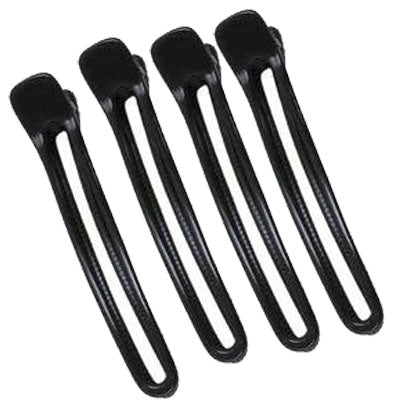 JUMBO PLASTIC HAIR CLIP -MULTI COLOR  (4PCS PK)-6" (L)