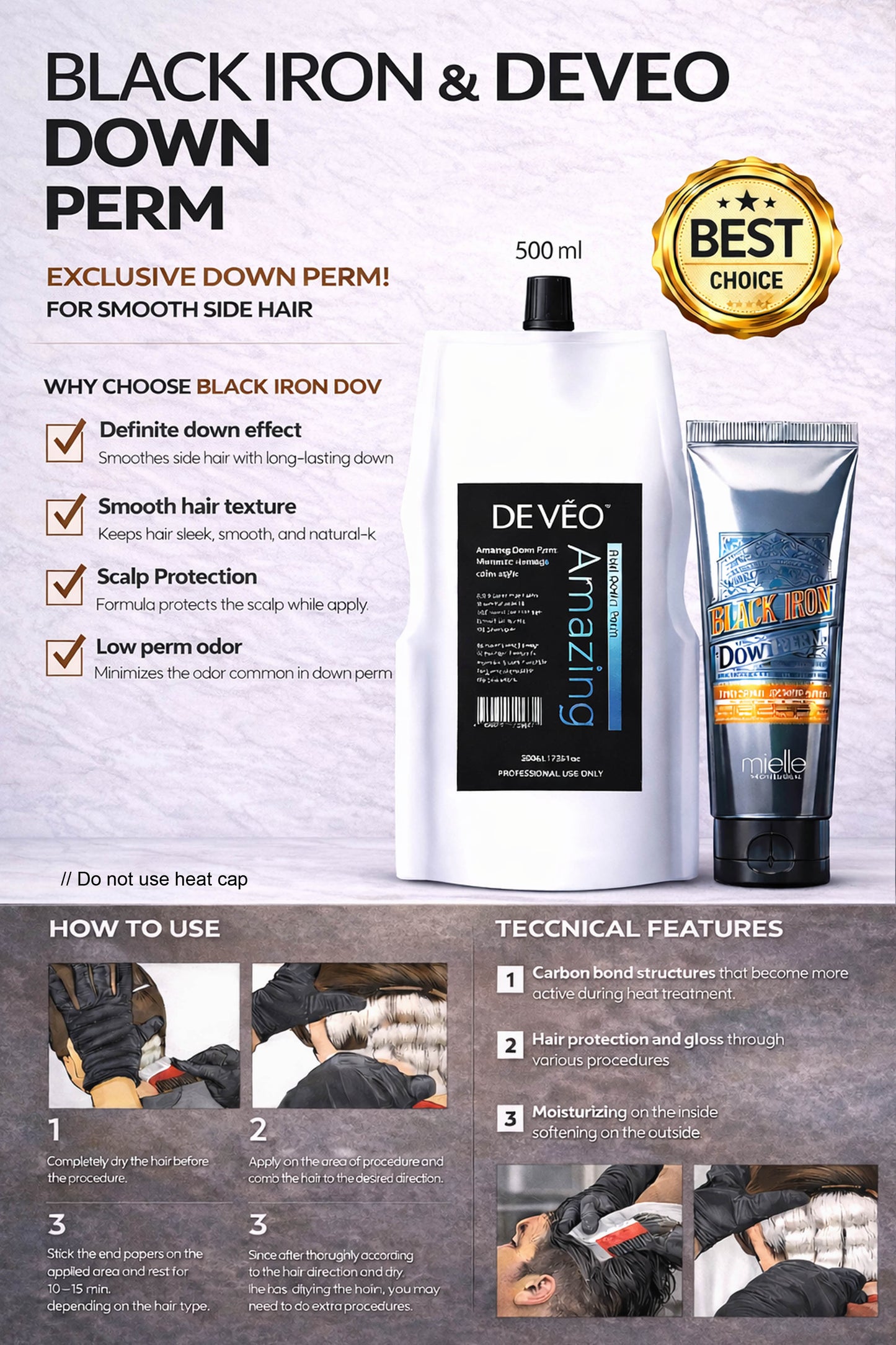 DEVEO REAL DOWN  PERM  500ml