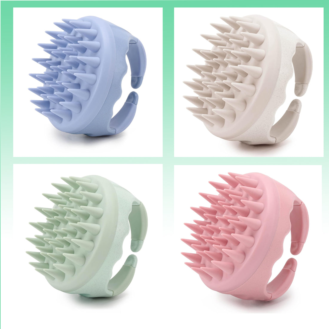 Silicone Hair Scalp Massager Shampoo Brush Scalp
