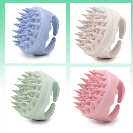 Silicone Hair Scalp Massager Shampoo Brush Scalp