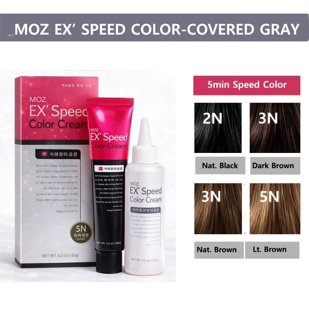 MOZ EX'  5min Speed Treatment Hair Color Cream