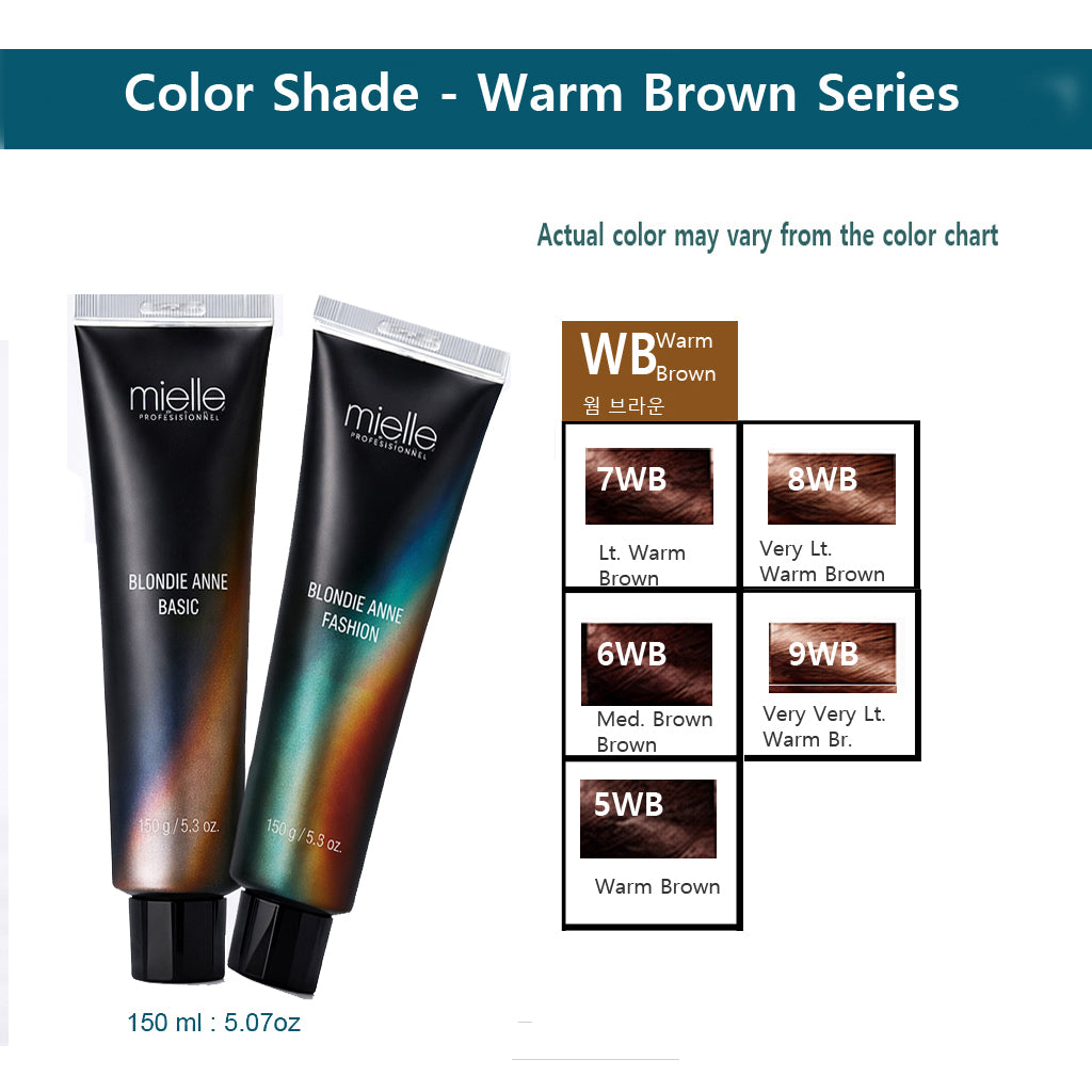 Blonde Ann Professional Hair Color – Warm Brown  Series (150 ml)