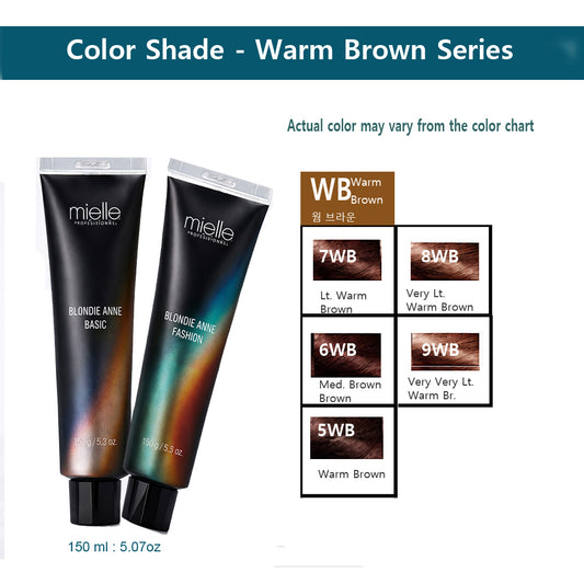 Blonde Ann Professional Hair Color – Warm Brown  Series (150 ml)