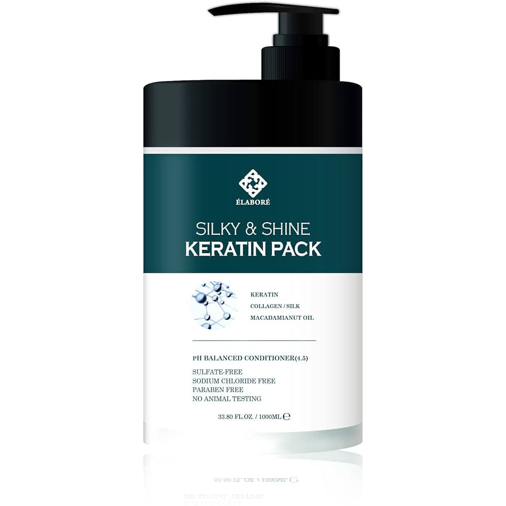 ELABORE SILKY & SHINE KEARTIN HAR PACK  -1000ml & 475 ml