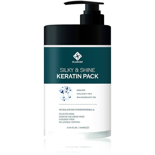ELABORE SILKY & SHINE KEARTIN HAR PACK  -1000ml & 475 ml