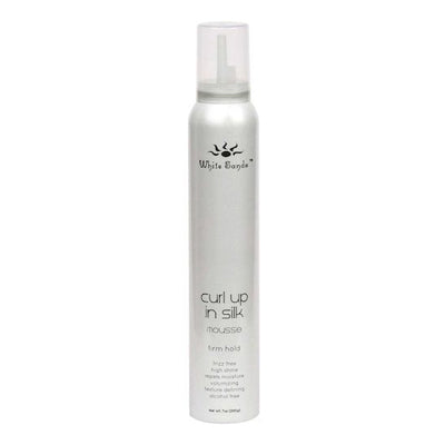 WHITE SAND Firm Mousse 7 oz. "Curl Up in Silk"