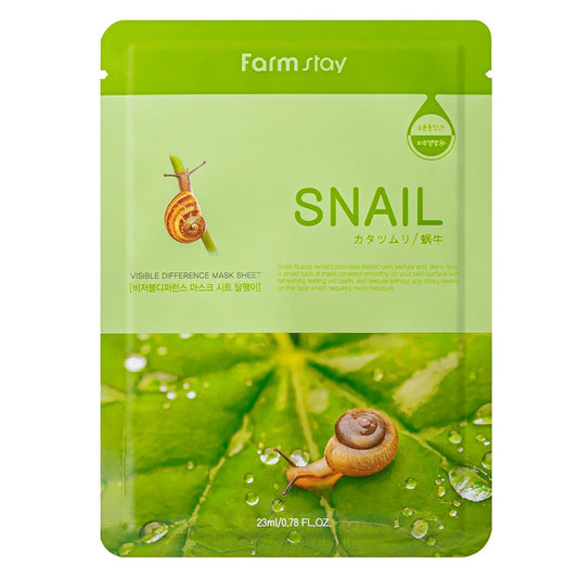 Farmstay Snail Visible Difference Sheet Mask 10 pcs/PK