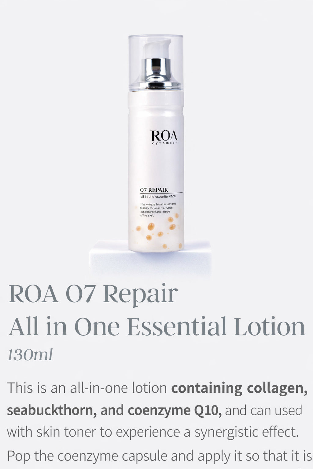OA O7 REPAIR ALL IN ONE ESSENTIAL LOTION 130ml