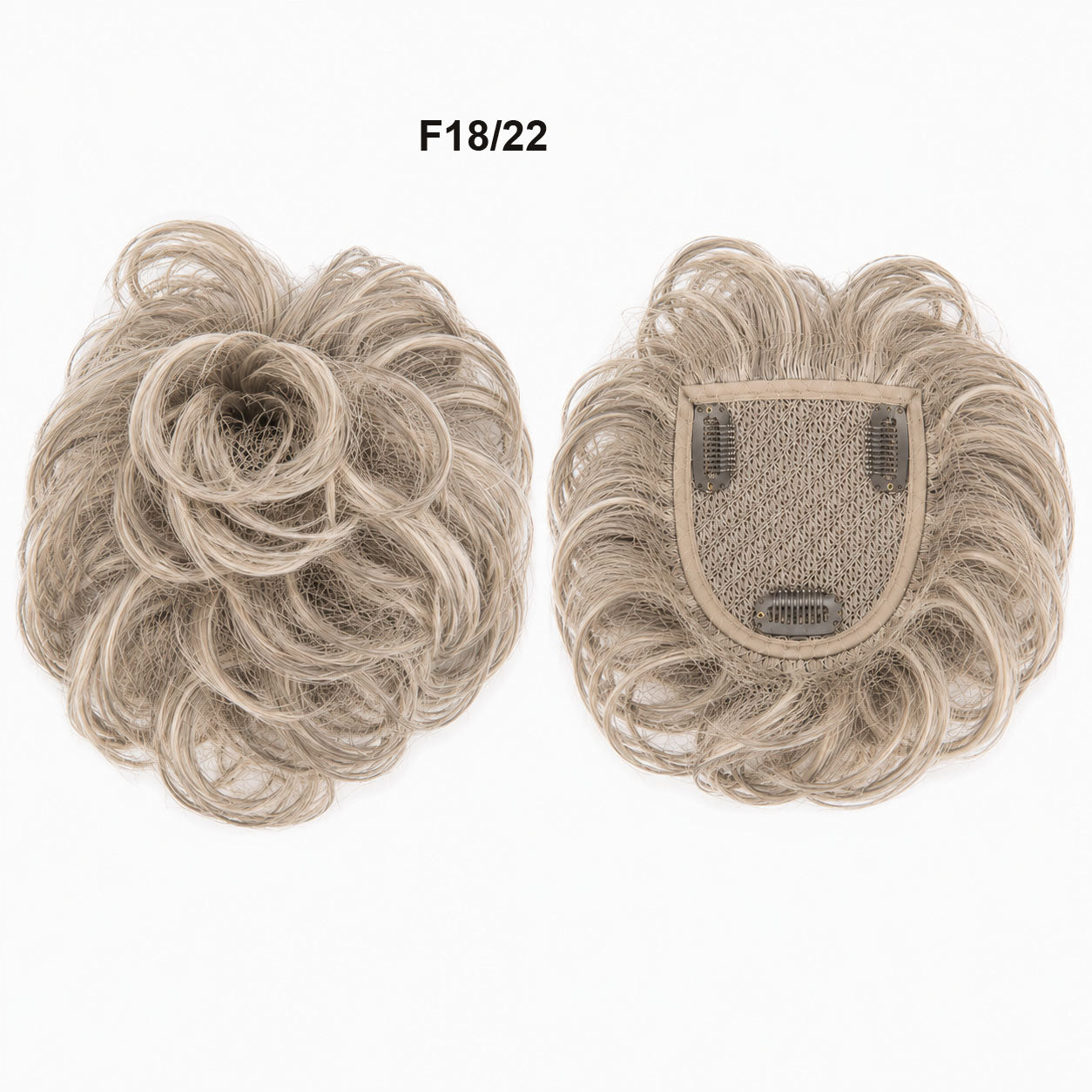 Remy Human Hair Clip in Toppers with  curl wave style  3 Clips -EMO SERIES