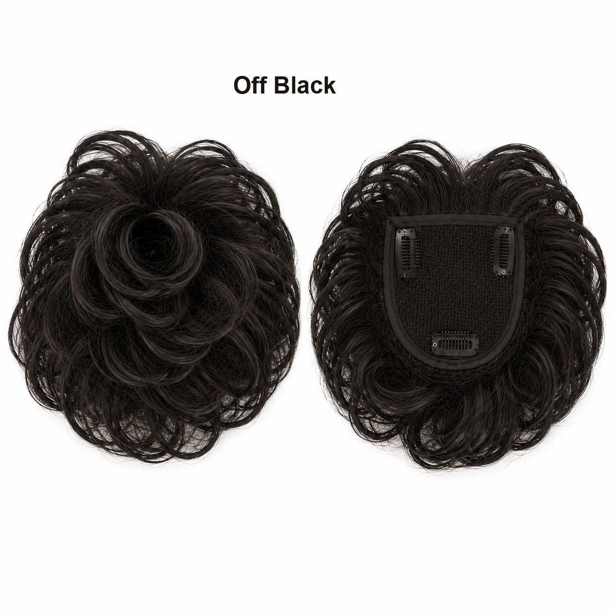 Remy Human Hair Clip in Toppers with  curl wave style  3 Clips -EMO SERIES