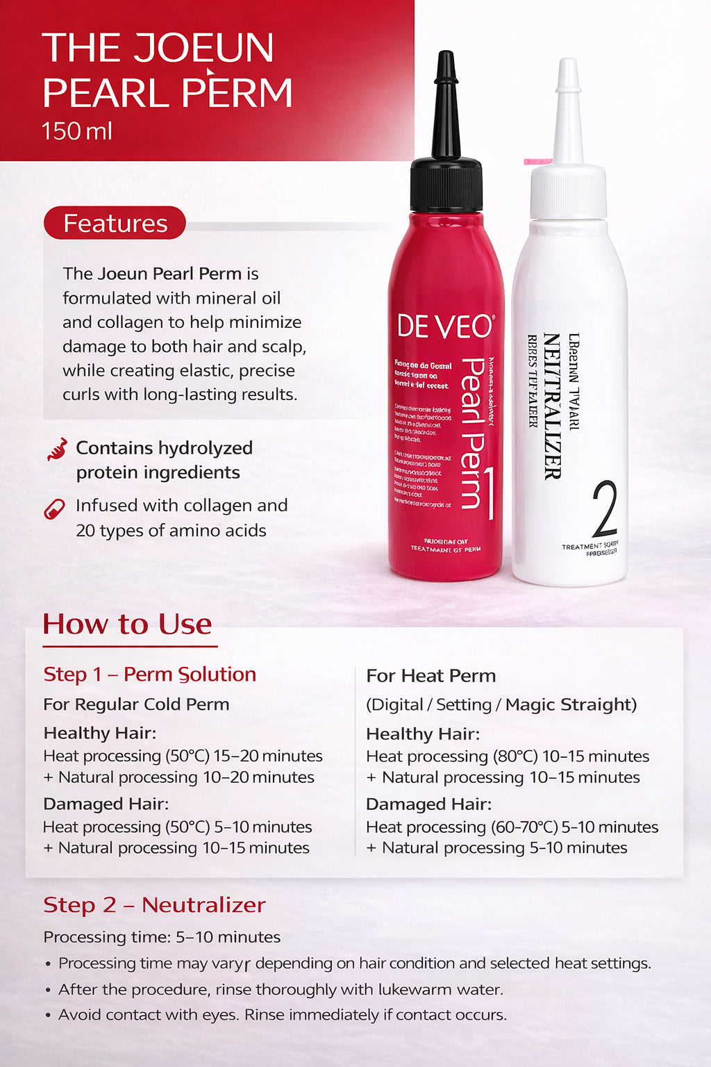 The Joeun Pearl Perm -48 pcs150ml / 5.07oz