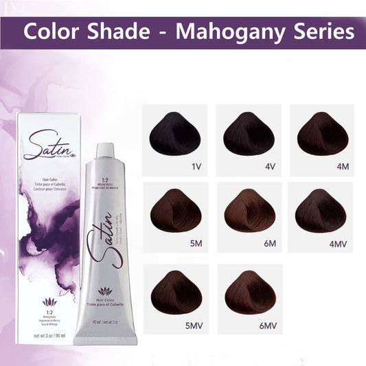 Satin Hair Color & Dye  - Mahogany  Series (3 oz  / 90 ml)