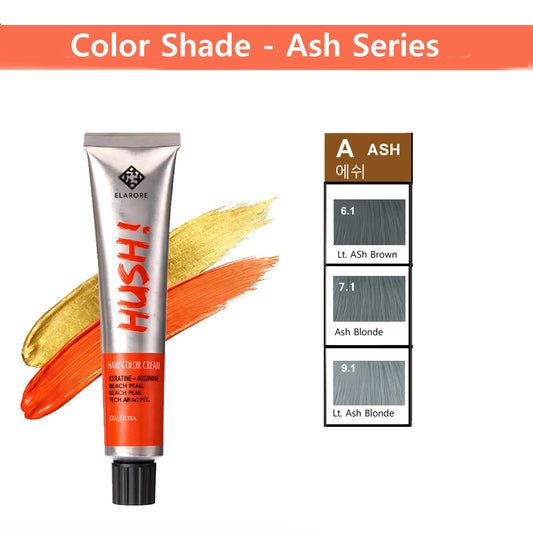 Elabore Hush Hair Color -Ash Series  80g / 2.82oz
