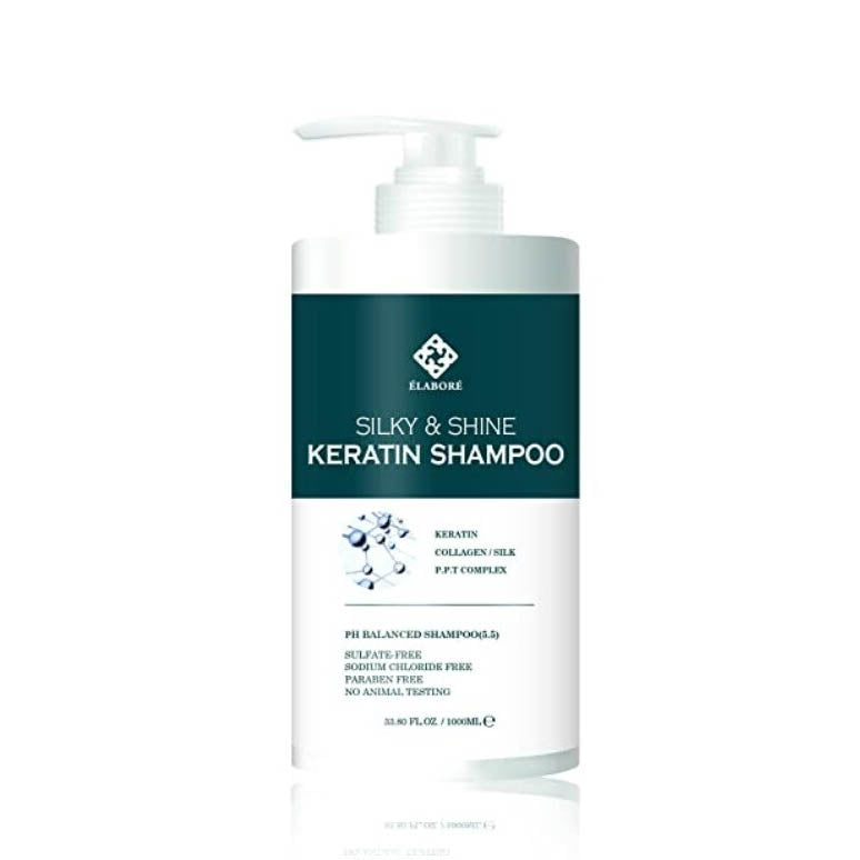 ELABORE KERATIN SILKY & SHINE SHAMPOO- 1000 ML & 475 ML