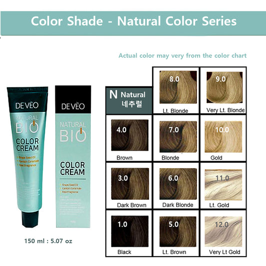 DEVEO Natural Bio Hair Color Cream – Natural Series – 150ml