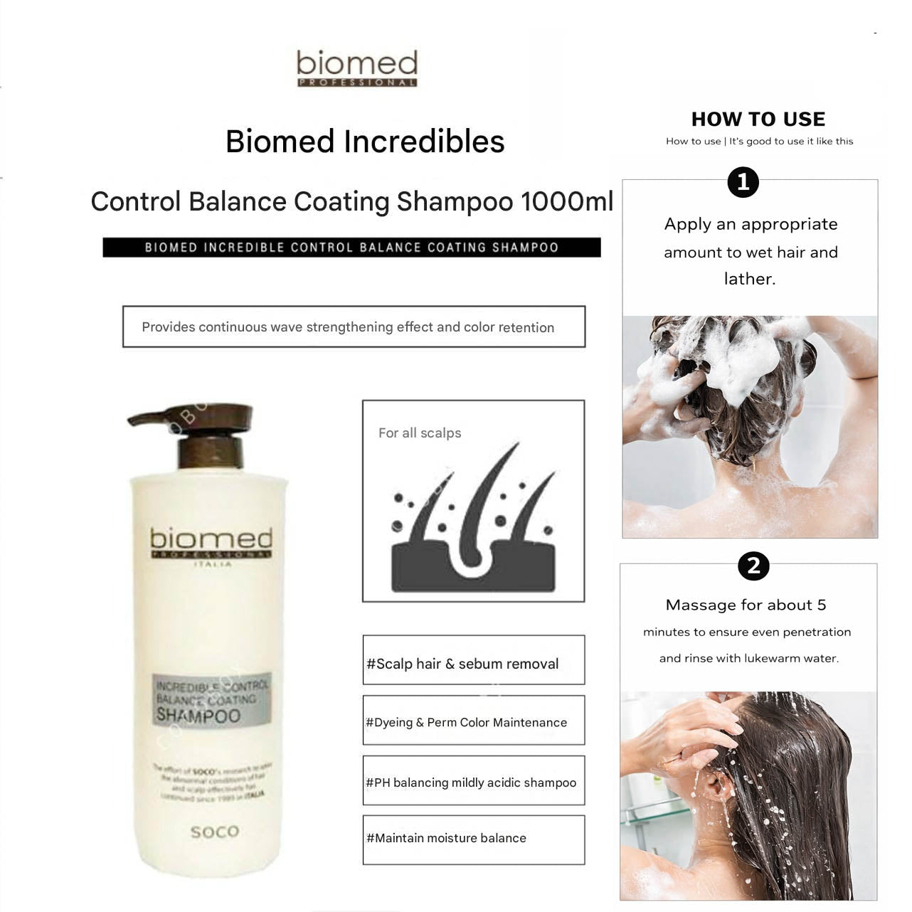 Biomed Professional Italia Incredible Coating Conditioner  1000ml / 33.8 fl oz
