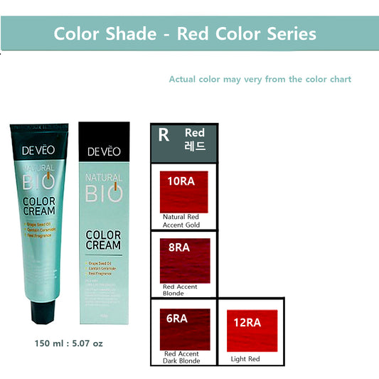 DEVEO  Natural Bio Hair Color Cream – Red  Series – 150ml