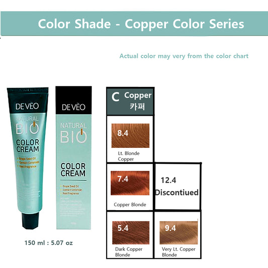 DEVEO  Natural Bio Hair Color Cream – Copper   Series – 150ml