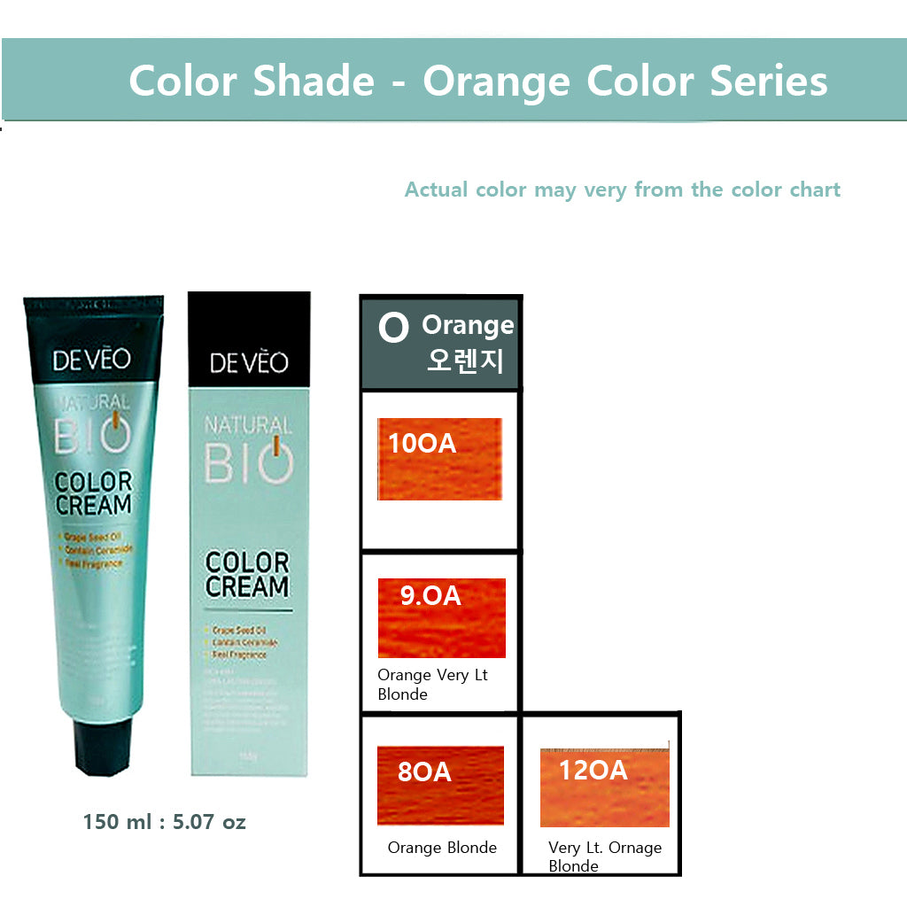 DEVEO  Natural Bio Hair Color Cream – Orange   Series – 150ml