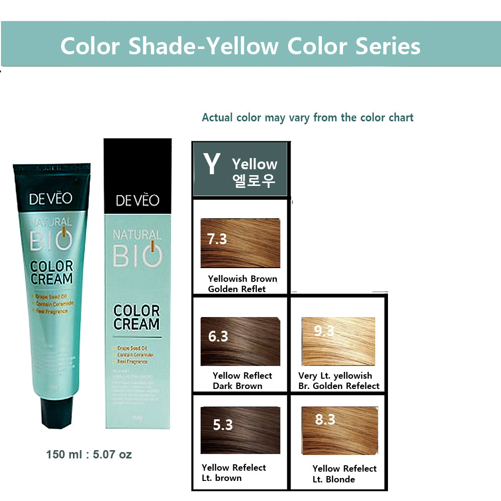 DEVEO  Natural Bio Hair Color Cream – Yellow  Series – 150ml
