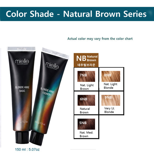 Blonde Ann Professional Hair Color – Natural  Brown  Series (150 ml)