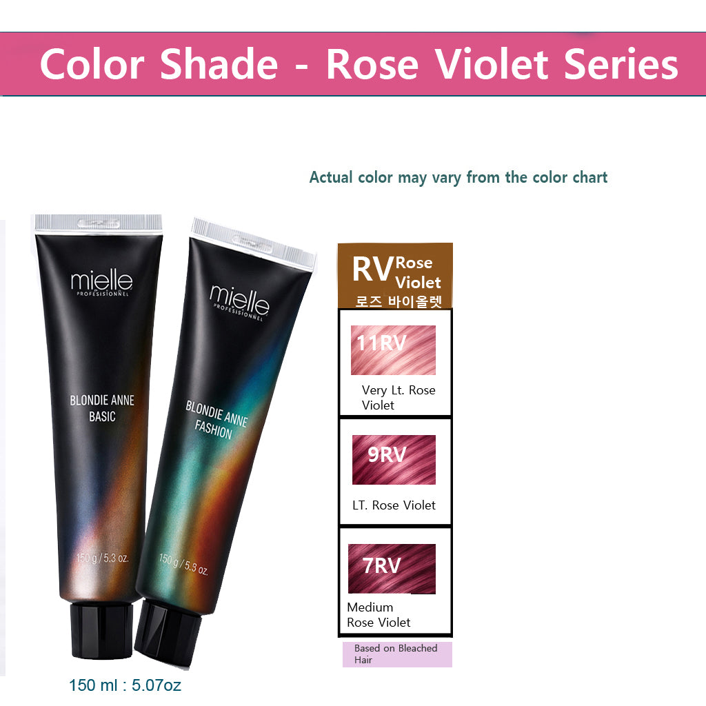 Blonde Ann Professional Hair Color – Rose Violet  Series (150 ml)