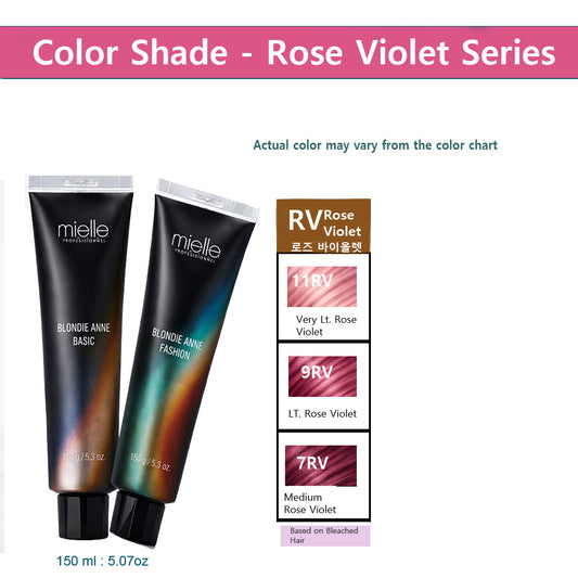 Blonde Ann Professional Hair Color – Rose Violet  Series (150 ml)