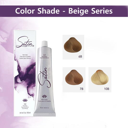 SATIN Hair Color Permanent Cream Hair color Dye (3 oz / 90 mL)