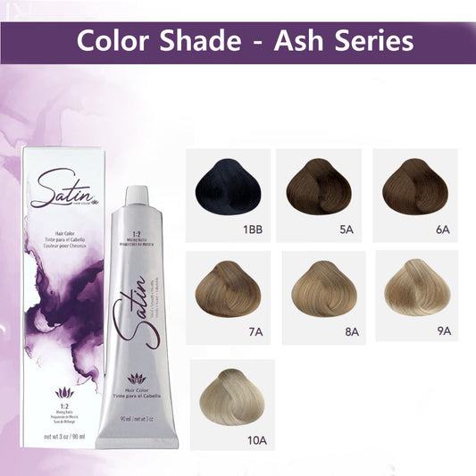Satin Hair Color & Dye  - Ash Series (3 oz  / 90 ml)