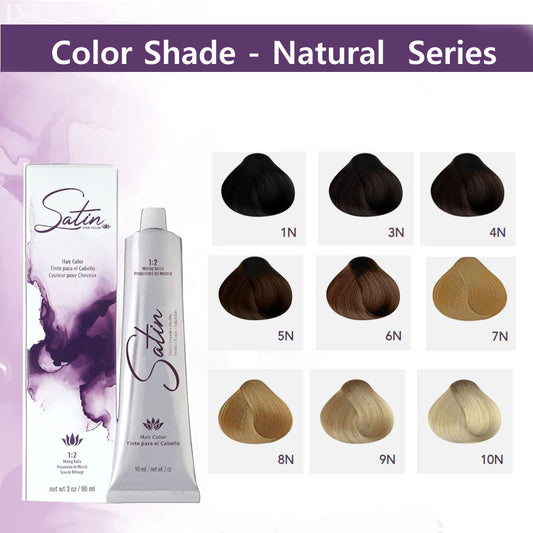 Satin Hair Color & Dye  - Natural  Series (3 oz  / 90 ml)