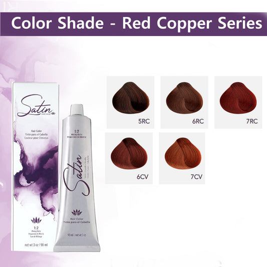 Satin Hair Color & Dye  - Red Copper Series (3 oz  / 90 ml)