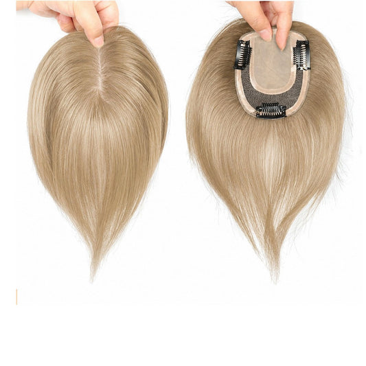 Hair Toppers for Women Real Human Hair 3 Clip(Wig) -Dark Sand