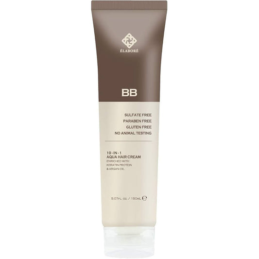 Elabore Aqua Hair BB Cream - 10-IN-1 Multi Purpose Hair Cream